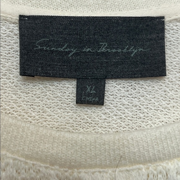 Sunday in Brooklyn for Anthropologie Lace Hem Sweater - Picture 6 of 11